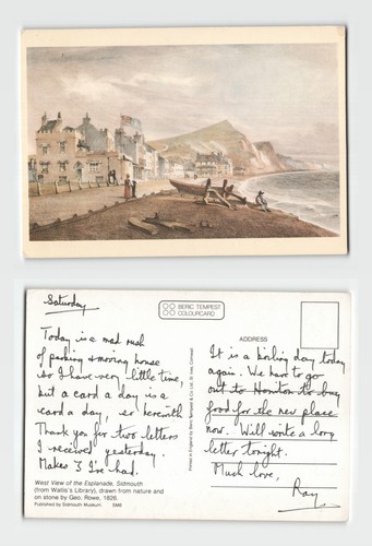 Postcard west view - -, of