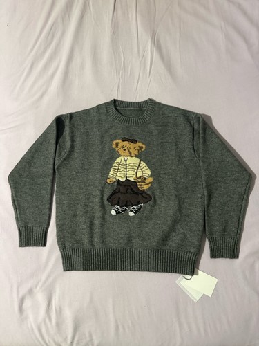 Gray crew neck - neck, with