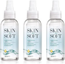 3 x Avon Skin So Soft Original Dry Oil Anti Mosquito Spray