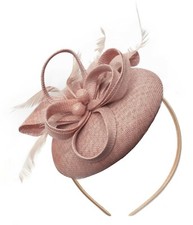 Round Pillbox Bow Sinamay