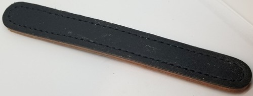 Economy black leather - black, 8-3/4"