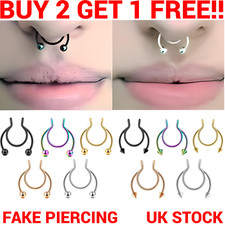 Fake Septum Piercing Horseshoe