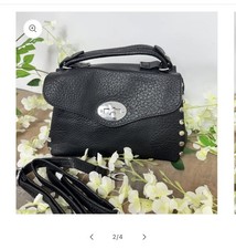 Small Black Studded Crossbody