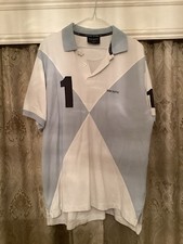 Men’s White & Light Blue