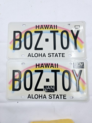 Hawaii personalized license - personalized,