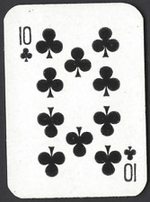 CARRERAS - MINIATURE PLAYING CARDS - TEN CLUBS