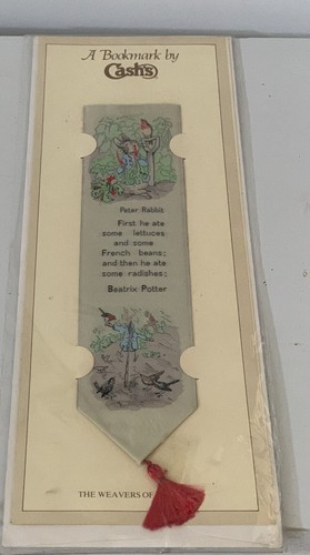 Vintage cashs silk bookmarks - silk,
