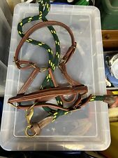 Devoucoux Leather Halter Headcollar With Lead Rope 