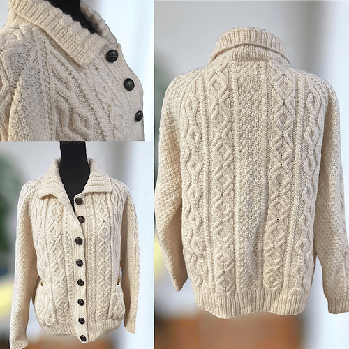 Vintage hand knitted new - hand-knitted, wool