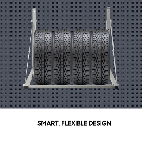 Car tyre rack wall mounted - rack,