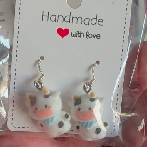 Handmade felt cow - felt,