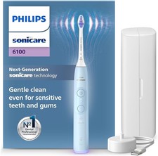 Philips Sonicare 6100 Electric Sonic Toothbrush, Light Blue - [New Technology]