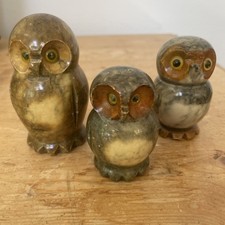 3 Owls Alabaster Made In Italy
