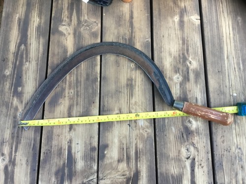 Vintage scythe with stamp - , a