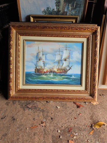 Lorenz oil painting - painting, naval