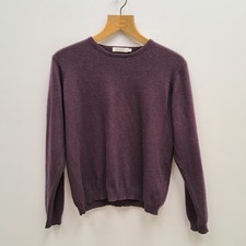 Lochmere Pure Cashmere Size L Purple Crewneck