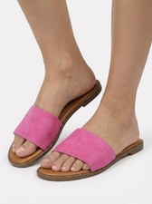Pink Studded Wedge Sandals