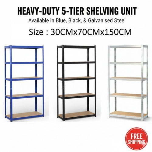 Tier metal garage shelves - 5,