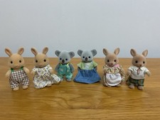 Sylvanian Families Bundle of Figures Mum And Dad Rabbit Koala Kangaroo