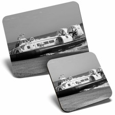 Mouse Mat & Coaster Set - BW -