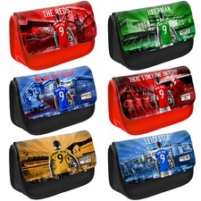 Football Pencil Case Boys School Childrens Kids Pens Personalised All Teams AF
