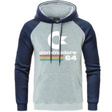 Commodore 64 Men's Street Hoodies (Cool, Funny, Retro Hoodie, Computer Gaming)