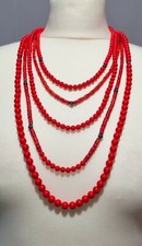 Turkish Jewellery Hand-Made Necklace, A Nice Mix of Moonga Red Coral