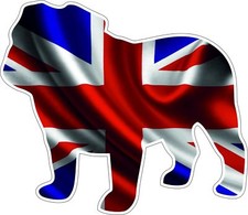 British Bulldog Union Jack Vinyl Decal Caravan Camper Race Car MotorHome Sticker