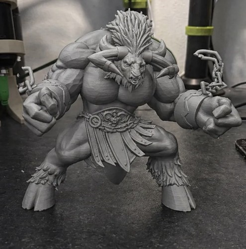 Unpainted fantasy minotaur - fantasy,