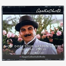 Agatha Christie CD Audio Book Poirot How Does Your Garden Grow Unabridged Suchet