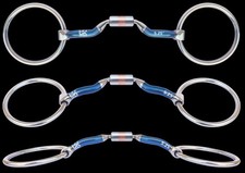 Loose Ring Ported Mouth Comfort Barrel Sweet Iron Snaffle Myler Bits 4.5" - 6.0"