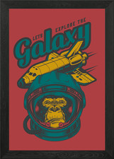 Monkey space Framed Wall Art