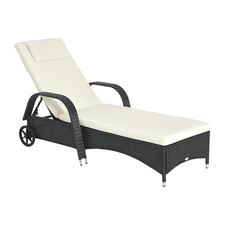Outsunny Adjustable Wicker