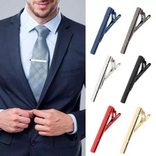 Mens Metal Silver Gold Tie