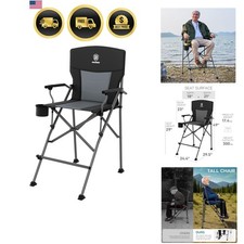 Tall Directors Chair with Cup