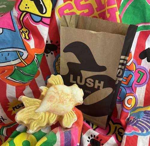 Lush goldfish bath bomb - lush, |