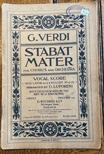 G. Verdi Stabat Mater vintage