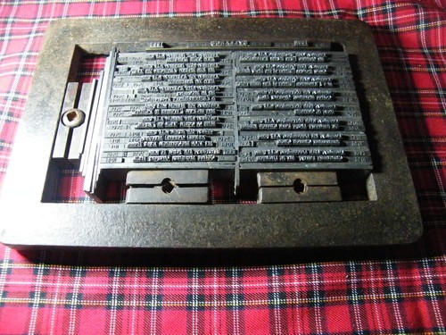 Printers letter press block - printers,