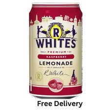 R Whites Raspberry Lemonade Cans 330ml x 24 FREE DELIVERY