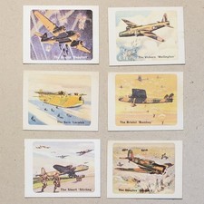Mini WORLD AIRCRAFT Cards (Complete Set 6) CRACKER JACK PRIZES CJR3