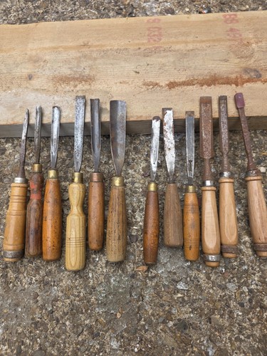 Vintage woodworking chisels - vintage,