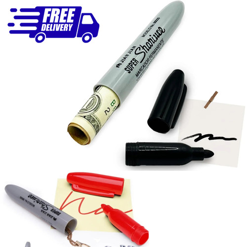 Hidden compartment marker pen - hidden,