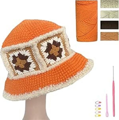 Fisherman hat crochet - kit, for