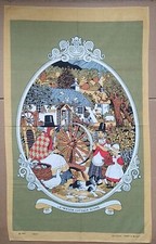 A Welsh Cottage Scene Tourist Souvenir Tea Towel (1981).