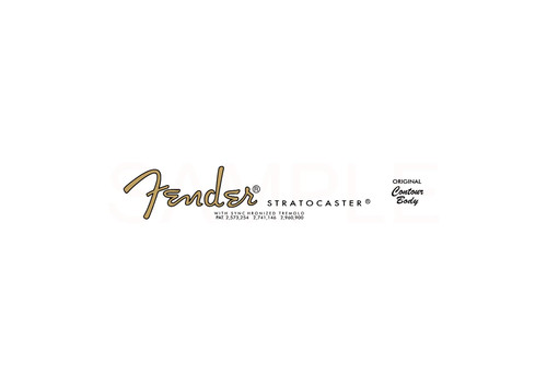 Fender stratocaster spaghetti - fender,