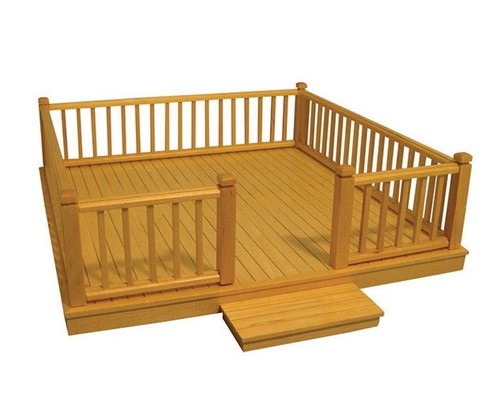 Dolls house decking - dolls, with
