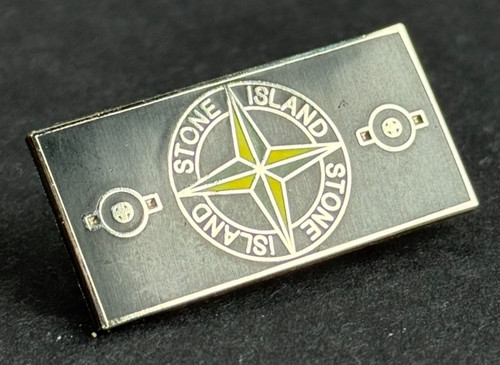Stone island pin badge - island, black