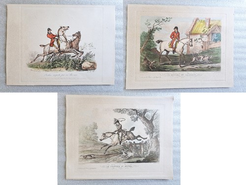Lot equestrian engravings - lot,