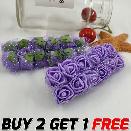 144pcs artificial flowers - 144pcs, mini