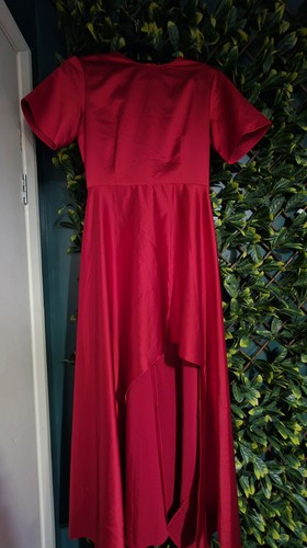 Zara woman red satin midi - woman,